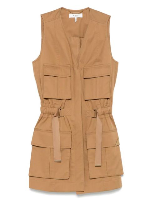 Chloé cotton waistcoat - Brown - zdjęcie produktu nr 1