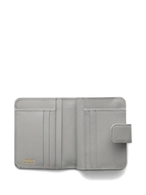 Prada small saffiano leather wallet - Grey