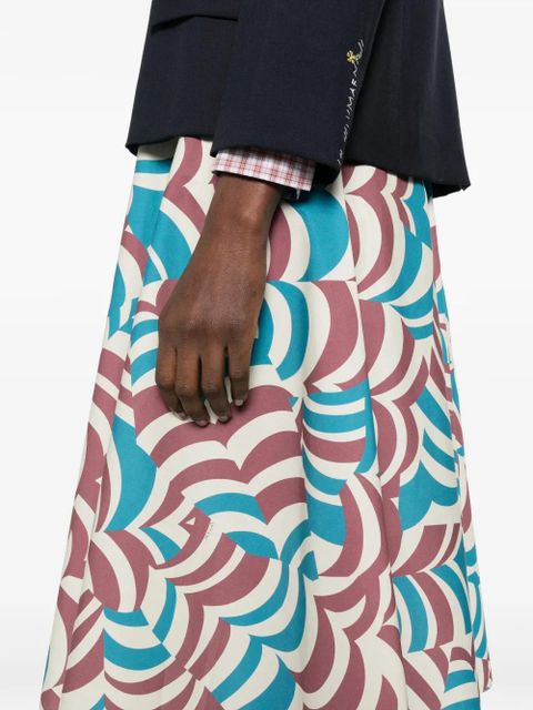 Marni printed midi skirt - Neutrals