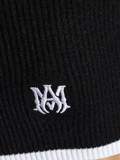 AMIRI Ma logo-embroidered midi skirt - Black