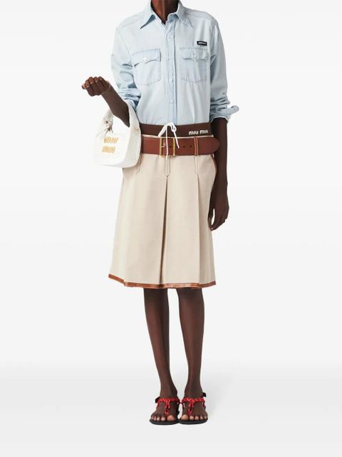 Miu Miu Wander crochet-knit shoulder bag - White - zdjęcie produktu nr 2