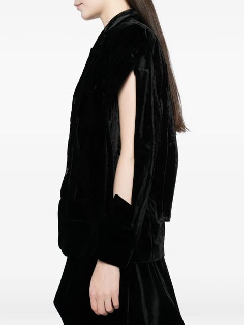 Comme Des Garçons cut-out blazer - Black