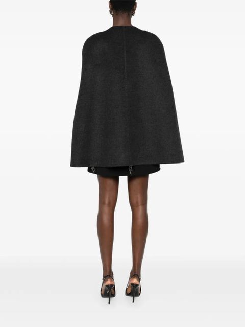 Gucci horsebit jacquard cape - Black