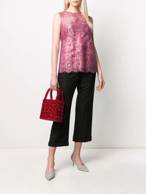Dolce & Gabbana floral lace sleeveless blouse - Pink - zdjęcie produktu nr 2