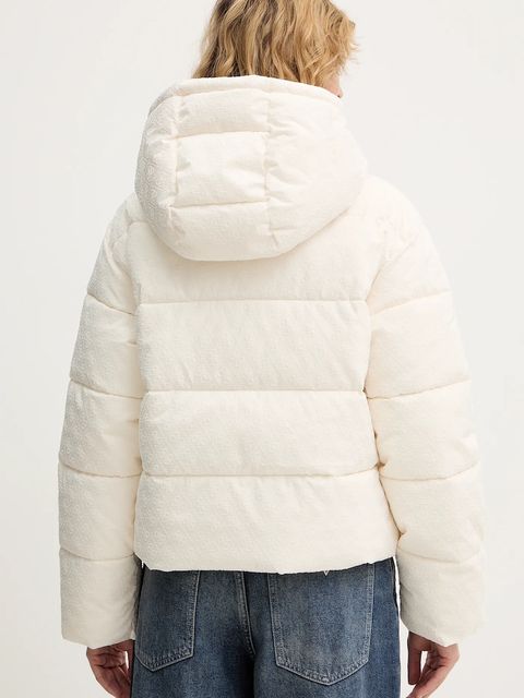 Guess kurtka DAISY damska kolor beżowy zimowa W4BL36 WGJZ0