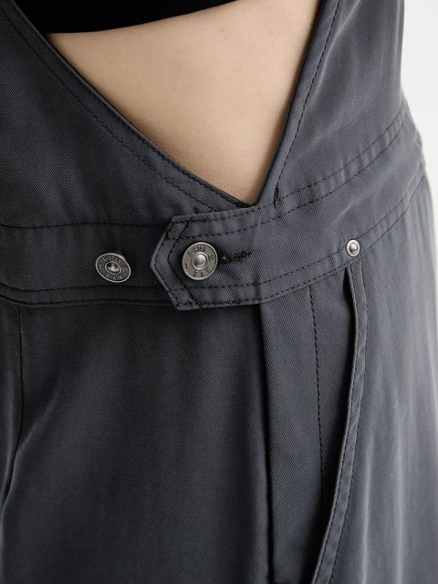 G-Star sukienka kolor szary maxi prosta D26159-D522