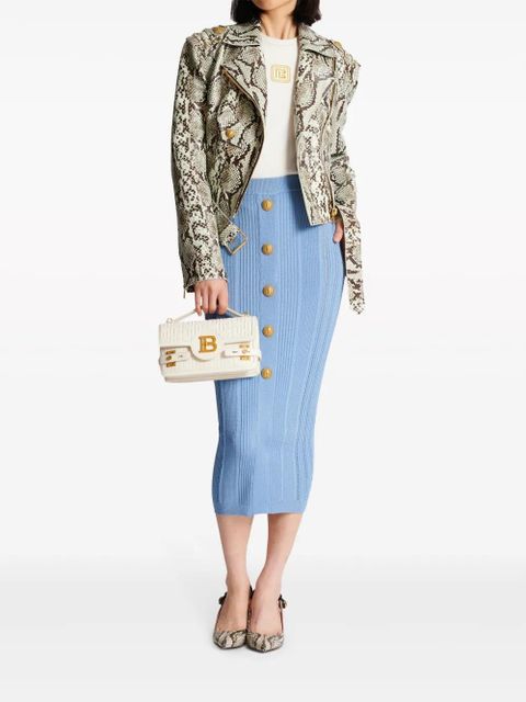 Balmain logo-embroidered tank top - White