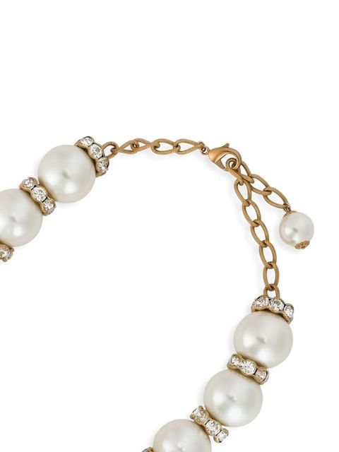 Dolce & Gabbana rhinestone-embellished sphere choker - Gold - zdjęcie produktu nr 2