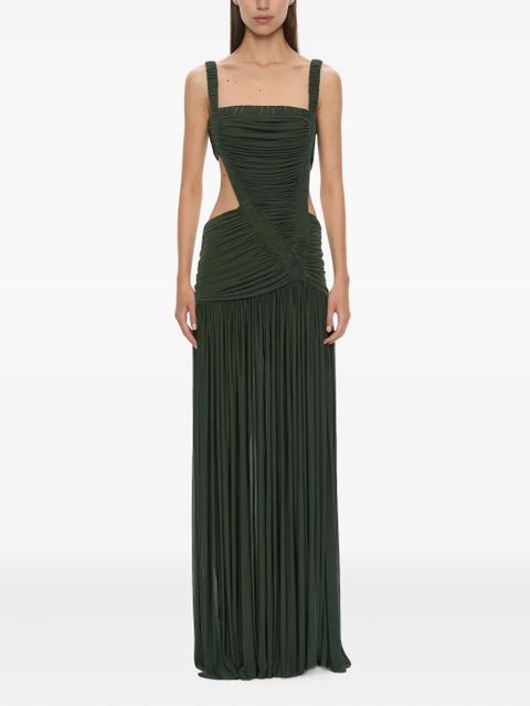 Christopher Esber Orion Separation cut-out ruched gown - Green - zdjęcie produktu nr 1