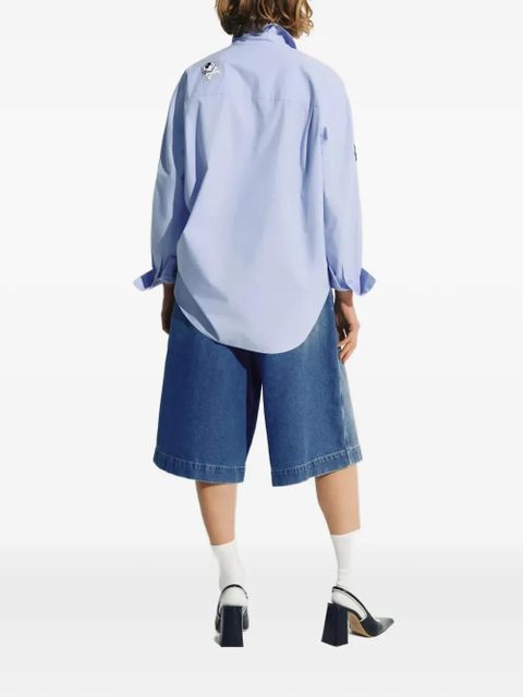 Essentiel Antwerp Snoopy-patch shirt - Blue