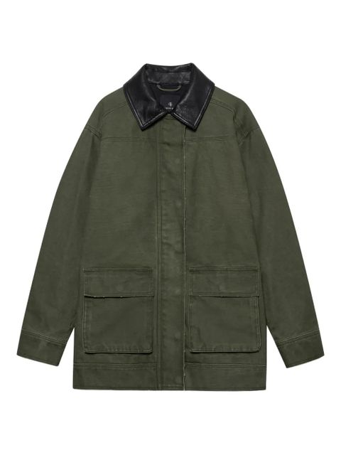ANINE BING Sean patch-pocket military jacket - Green - zdjęcie produktu nr 1