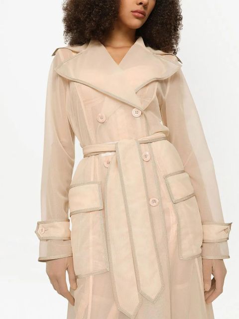 Dolce & Gabbana KIM DOLCE&GABBANA belted trench coat - Neutrals