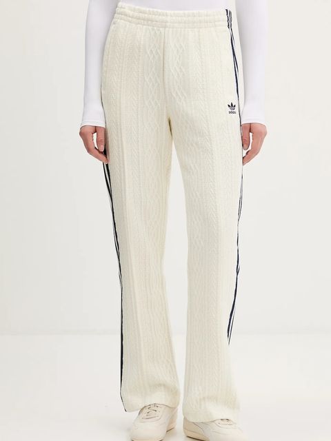 adidas Originals spodnie dresowe damskie kolor beżowy z aplikacją KS7801 - zdjęcie produktu nr 1