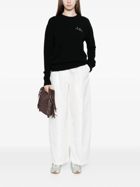 MC2 Saint Barth embroidery long-sleeved sweater - Black - zdjęcie produktu nr 2