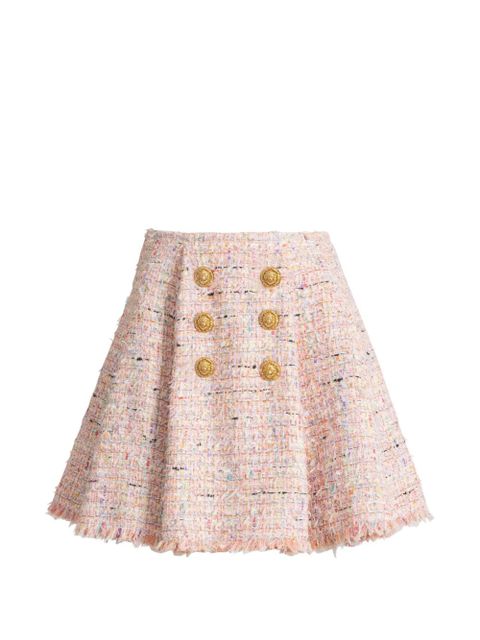 Balmain flared Tweed skirt - Pink - zdjęcie produktu nr 1
