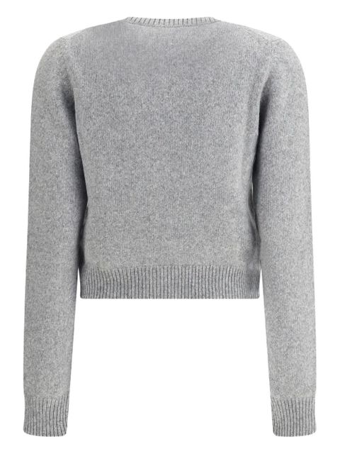 KHAITE Everheart button-front cashmere cardigan - Grey - zdjęcie produktu nr 2