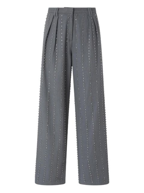 PINKO pleated embellished trousers - Grey - zdjęcie produktu nr 1