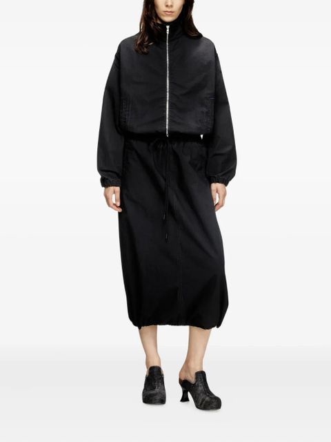 Diesel drawstring midi skirt - Black