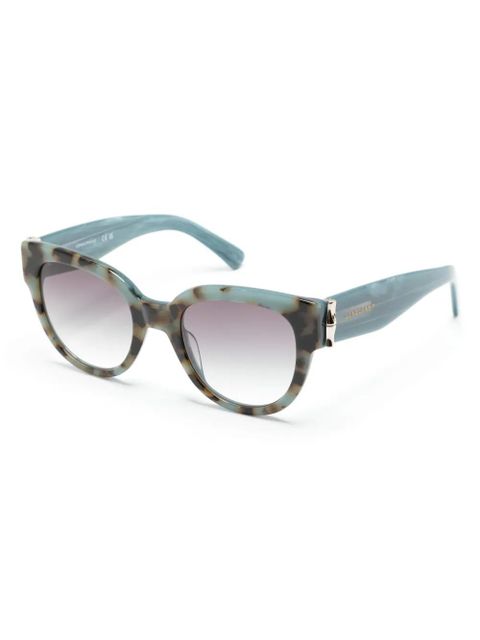 Longchamp tortoiseshell-effect cat-eye sunglasses - Blue - zdjęcie produktu nr 2