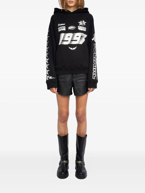 Zadig&Voltaire strass georgys mo multicross hoodie - Black