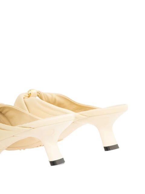 LOEWE 45mm Pebble Soft mules - Yellow - zdjęcie produktu nr 2