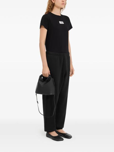 MM6 Maison Margiela label-detail track pants - Black - zdjęcie produktu nr 2