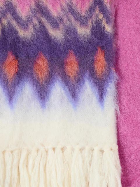 ISABEL MARANT Amanie fringed-hem scarf - Pink - zdjęcie produktu nr 2