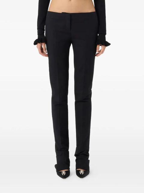 Blumarine zip-fastening trousers - Black
