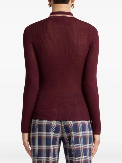 ETRO jacquard polo shirt - Red - zdjęcie produktu nr 2