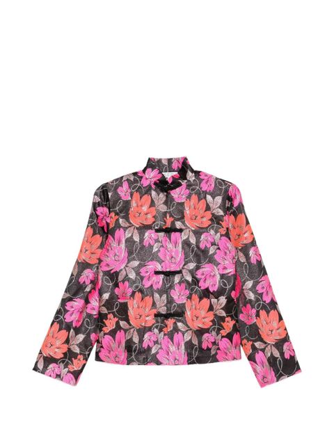 Comme Des Garçons floral-pattern jacket - Black - zdjęcie produktu nr 1
