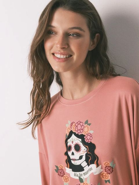 women'secret piżama damska kolor pomarańczowy 3132144 - zdjęcie produktu nr 2