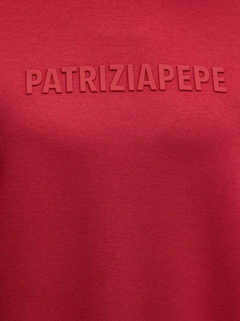 Patrizia Pepe bluza damska kolor czerwony z aplikacją 8M1708 J305