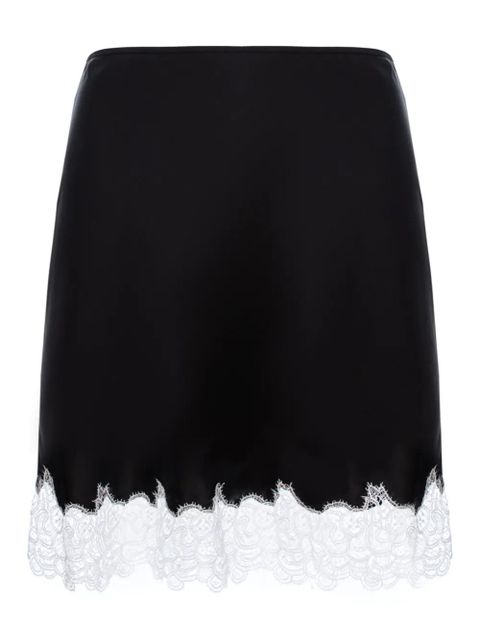 MANURÍ Josephine lace-trim mini skirt - Black - zdjęcie produktu nr 1