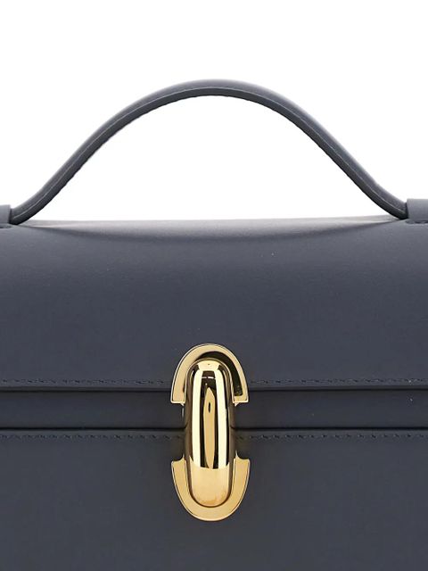 Savette Symmetry top-handle clutch bag - Blue