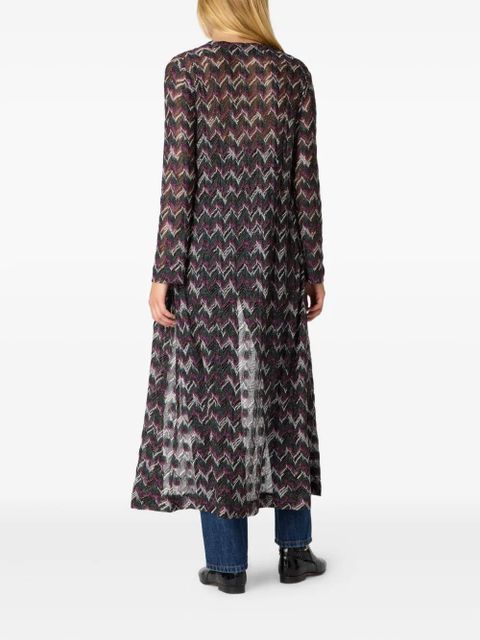 Missoni chevron-pattern knitted cardigan - Black - zdjęcie produktu nr 2