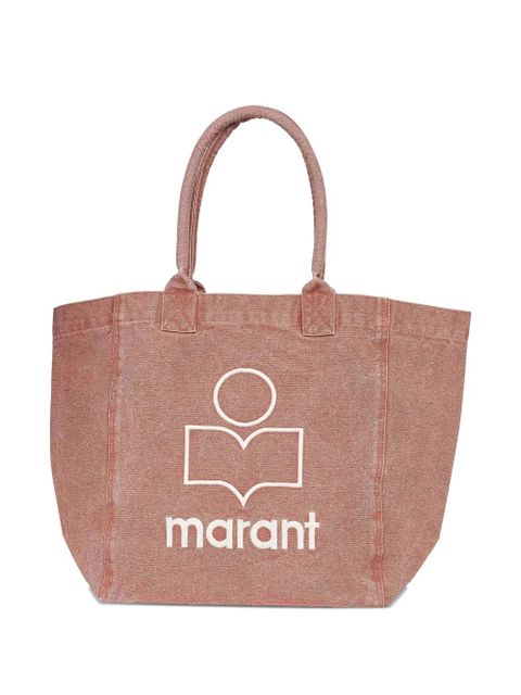 ISABEL MARANT embroidered-logo tote bag - Brown - zdjęcie produktu nr 1