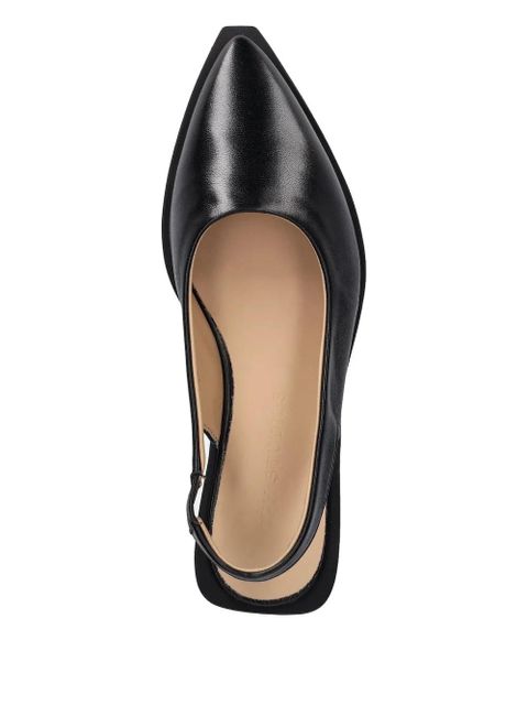 Copenhagen slingback pointed-toe ballet flats - Black