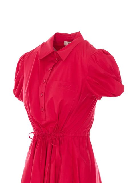 TWINSET balloon-sleeve midi dress - Red