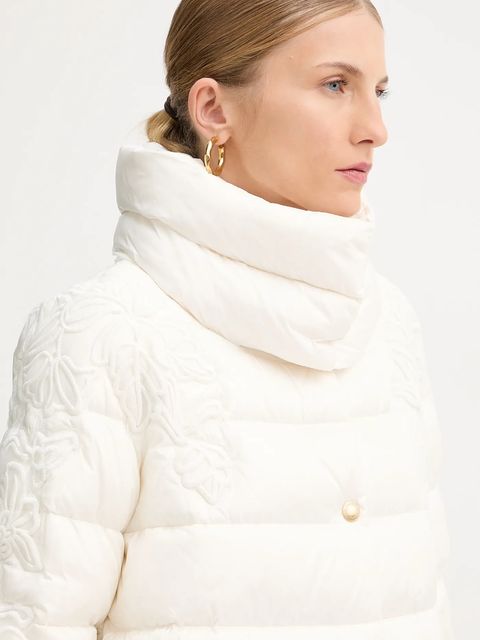 ERMANNO Firenze kurtka kolor beżowy zimowa 57TA009EX3