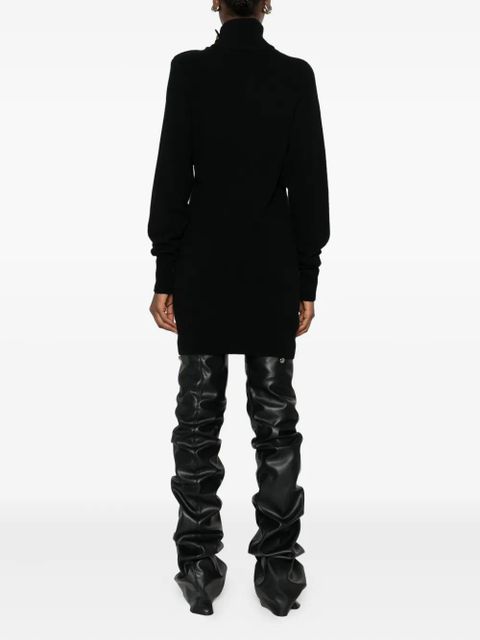 Balmain button-embellishment roll-neck dress - Black - zdjęcie produktu nr 2