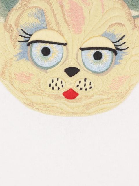 Valentino Garavani cat-face patch T-shirt - White