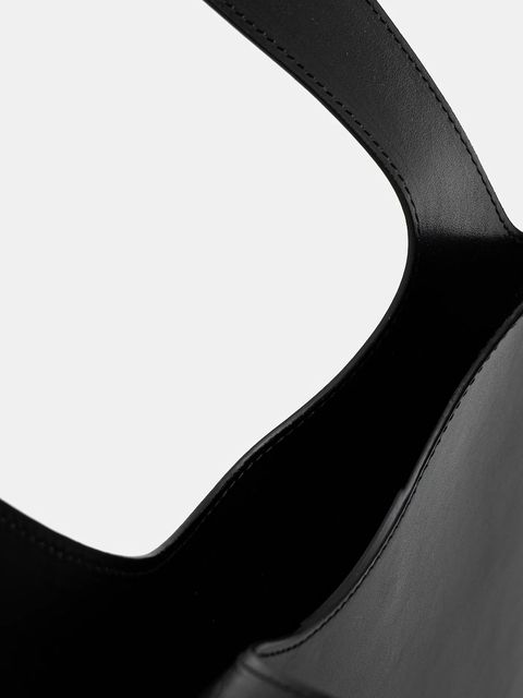 Coperni torebka skórzana Double Heart Tote kolor czarny COPBA113F6062