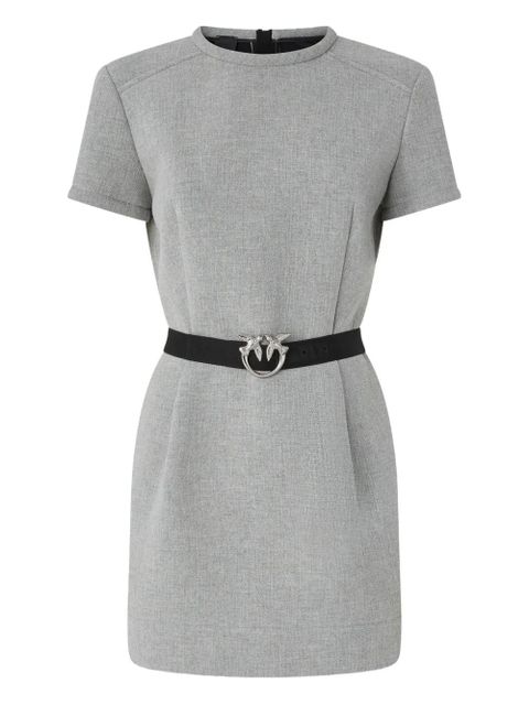 PINKO belted short-sleeve mini dress - Grey - zdjęcie produktu nr 1