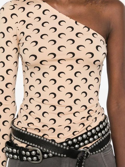 Marine Serre Crescent Moon asymmetric top - Neutrals