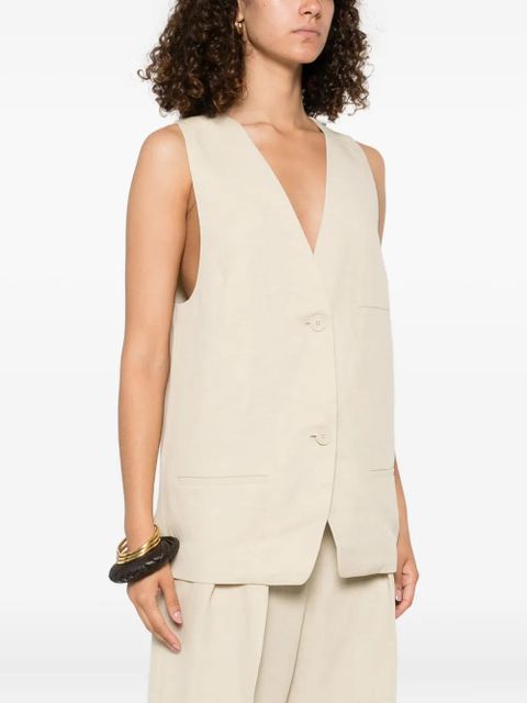 The Frankie Shop Melrose waistcoat - Neutrals - zdjęcie produktu nr 2