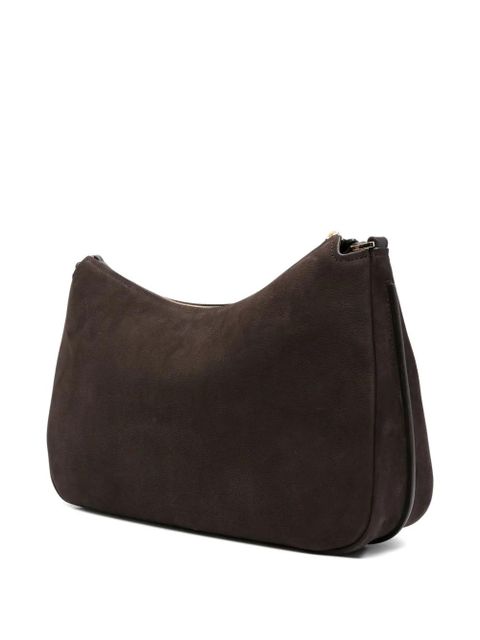 Michael Kors curved leather shoulder bag - Brown