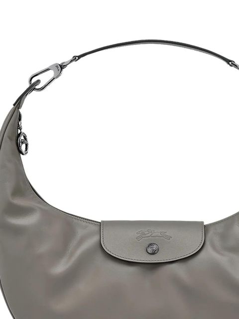 Longchamp Le Pliage Xtra flap top leather shoulder bag - Grey - zdjęcie produktu nr 2
