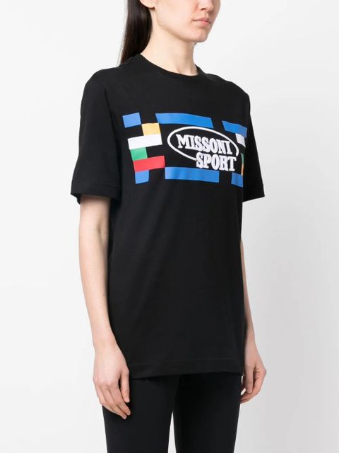 Missoni logo print T-shirt - Black
