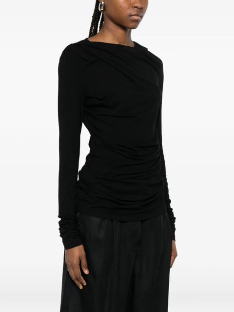 ENTIRE STUDIOS draped top - Black