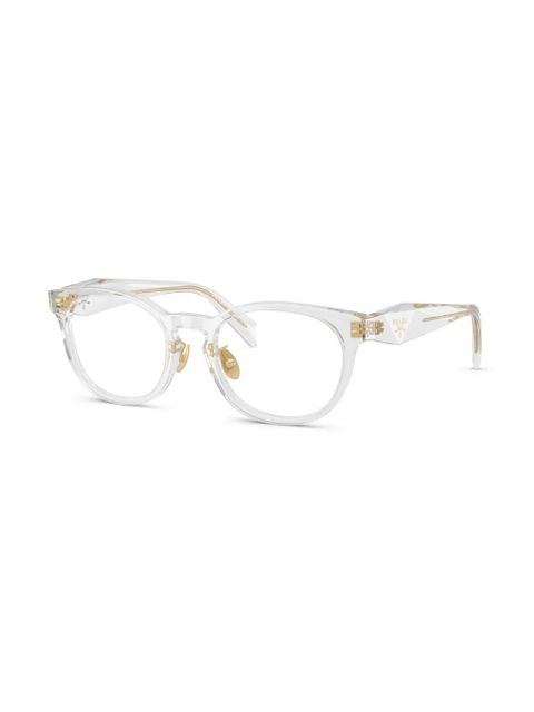 Prada Eyewear round-frame glasses - Grey - zdjęcie produktu nr 2